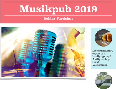 Musikpub på Bolåsa värdshus.